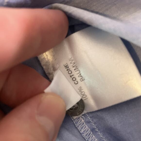 Daniele Alessandrini Shirt Womens 42 Contrast Collar Cuffs Made in Italy Dressy - Picture 13 of 16